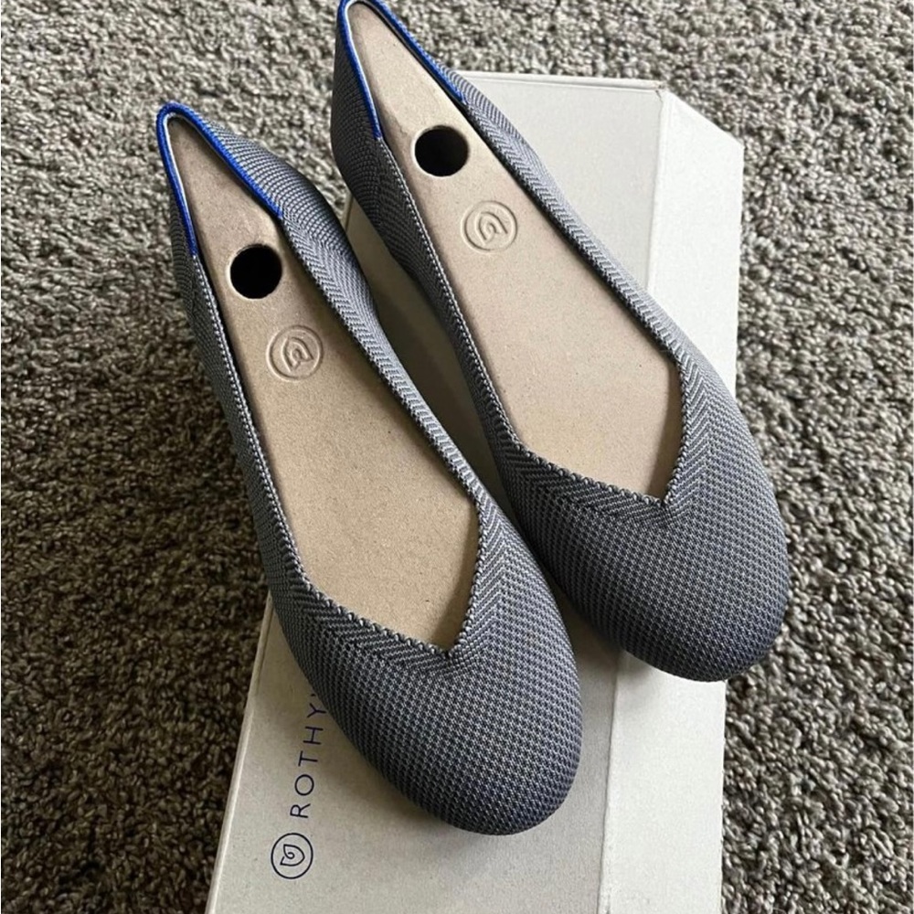 Rothy’s gray flats size 8.5